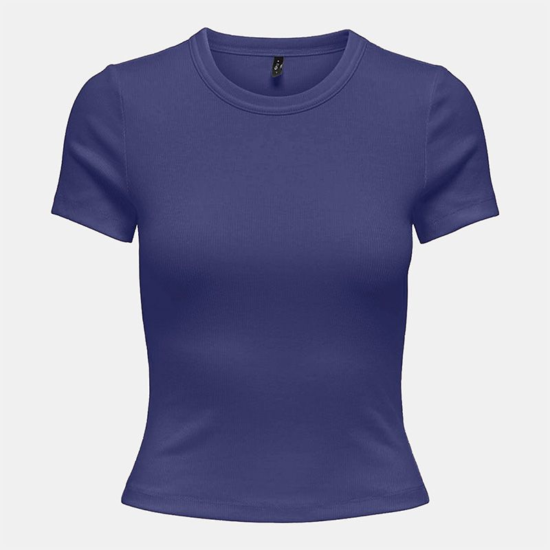 Tee shirt basique col rond coton bio Femme ONLY