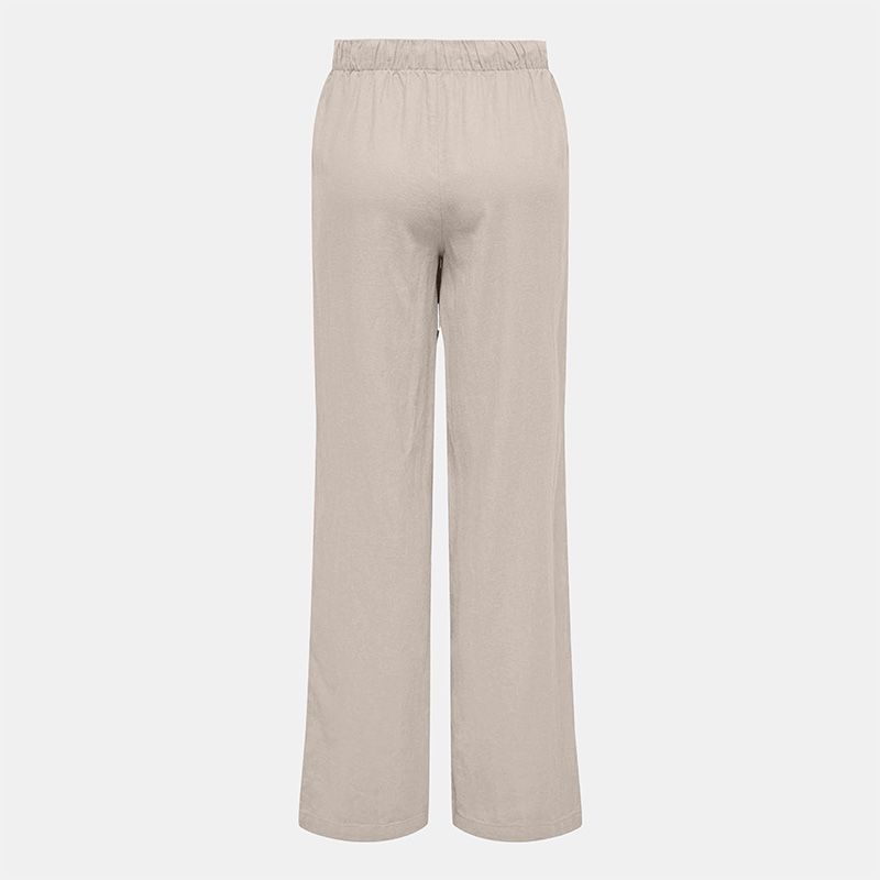 Pantalon en lin fermeture cordon Femme ONLY