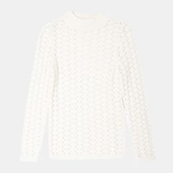 Pull col montant blanc miley maille fine Femme LA PETITE ETOILE