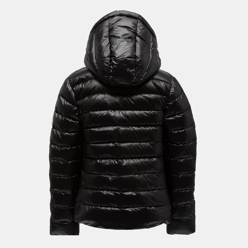 Doudoune capuche spoutnic shiny black Enfant PYRENEX