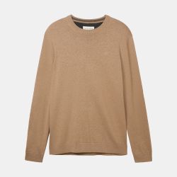 Pull turquoise blue melange 1039805055 Homme TOM TAILOR