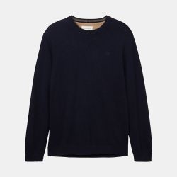 Pull turquoise blue melange 1039805055 Homme TOM TAILOR