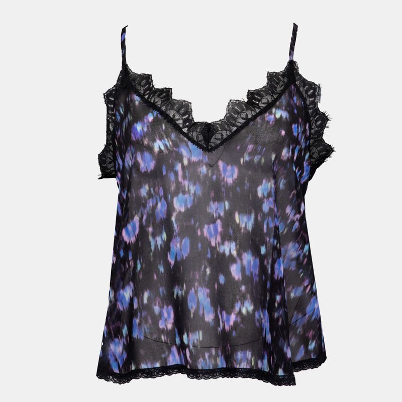 Caraco à bretelles nero rahvvia avec dentelle Femme DIXIE