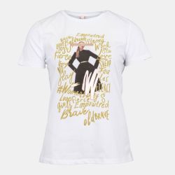 T shirt coton blanc avec écritures Femme IMPERIAL