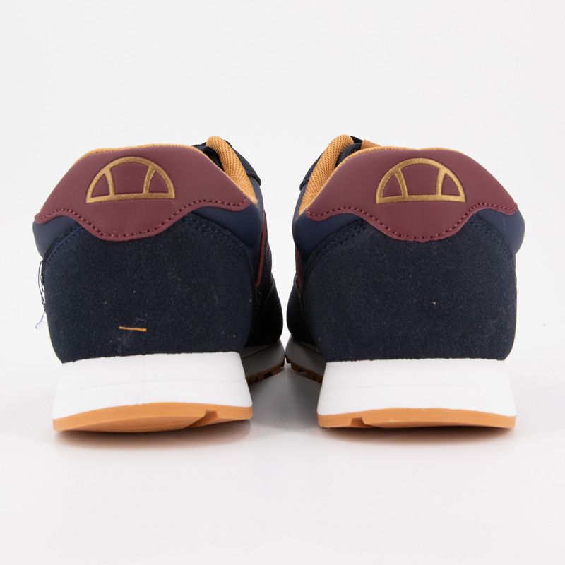 Basket navy burgundy tan sopf 1089 t41/46 Homme ELLESSE