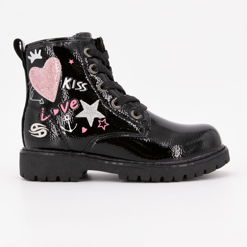Bottine montante patent black 53ca710670100 t25/32 Enfant DOCKERS BY GERLI Bottine montante patent black 53ca710670100 t25/32 Enfant DOCKERS BY GERLI