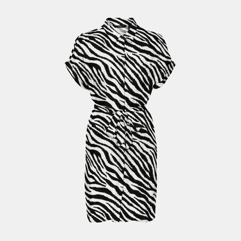 Robe imprimé zèbre manches courtes Femme VERO MODA