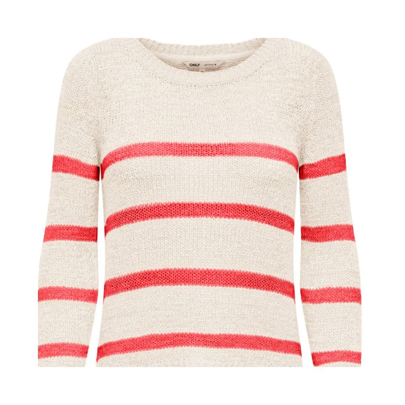 Pull geena imprimé rayures en maille Femme ONLY Pull geena imprimé rayures en maille Femme ONLY