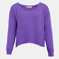 Pull erba maille asymétrique tricoté Femme PLEASE