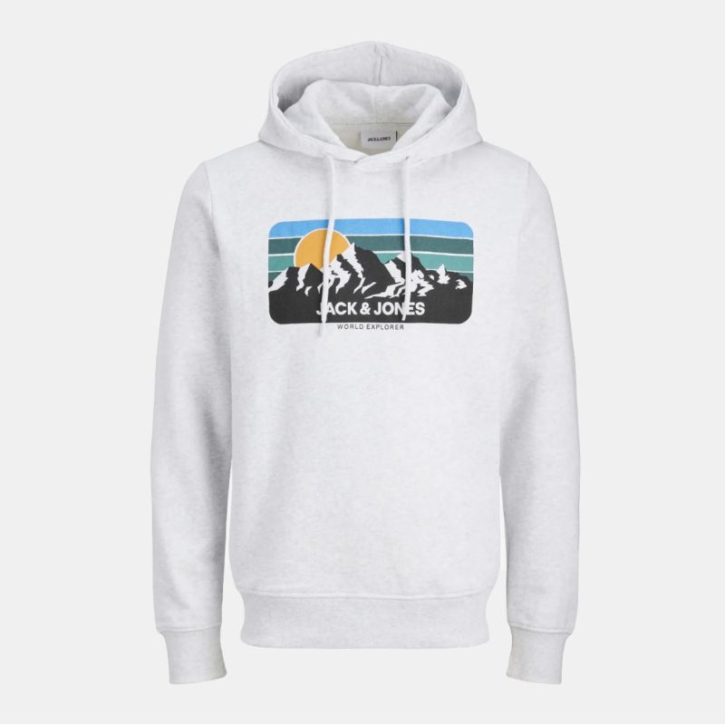 SWEAT A CAPUCHE JWHPEAK WHITE MELANGE 12287697 4400