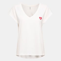 Tee shirt onlamber cloud dancer 15362091 4440 Femme ONLY