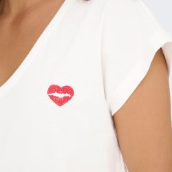 Tee shirt onlamber cloud dancer 15362091 4440 Femme ONLY