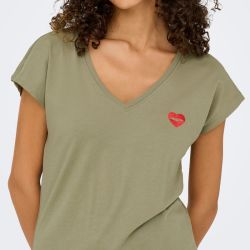 Tee shirt onlamber cloud dancer 15362091 4440 Femme ONLY