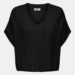 Pull manches courtes onlmalou black 15355234 4361 Femme ONLY