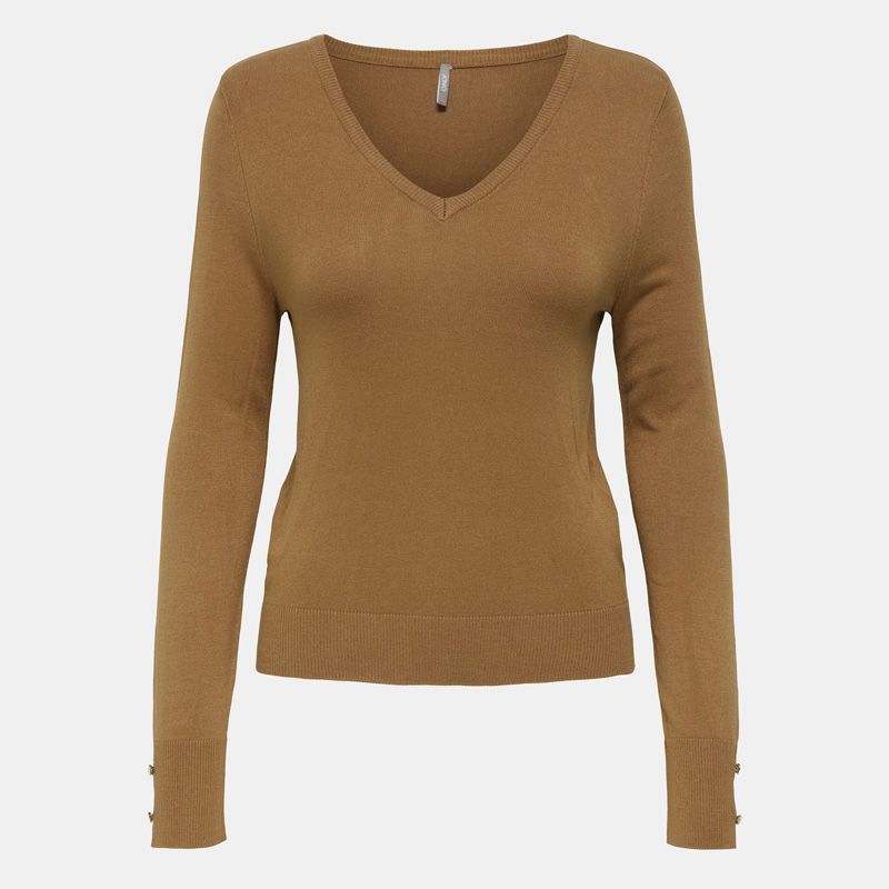 Pull fin Minna col V manches longues Femme ONLY