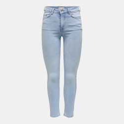 Jean skinny denim bleu clair fermeture à boutons Femme JDY