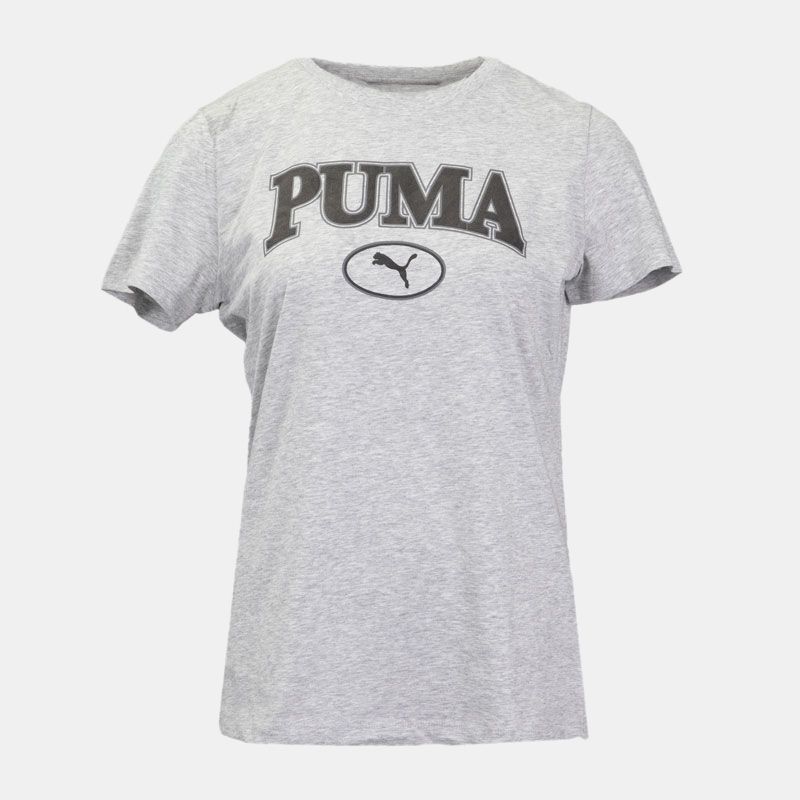 Tee shirt squad coton gris chiné Femme PUMA