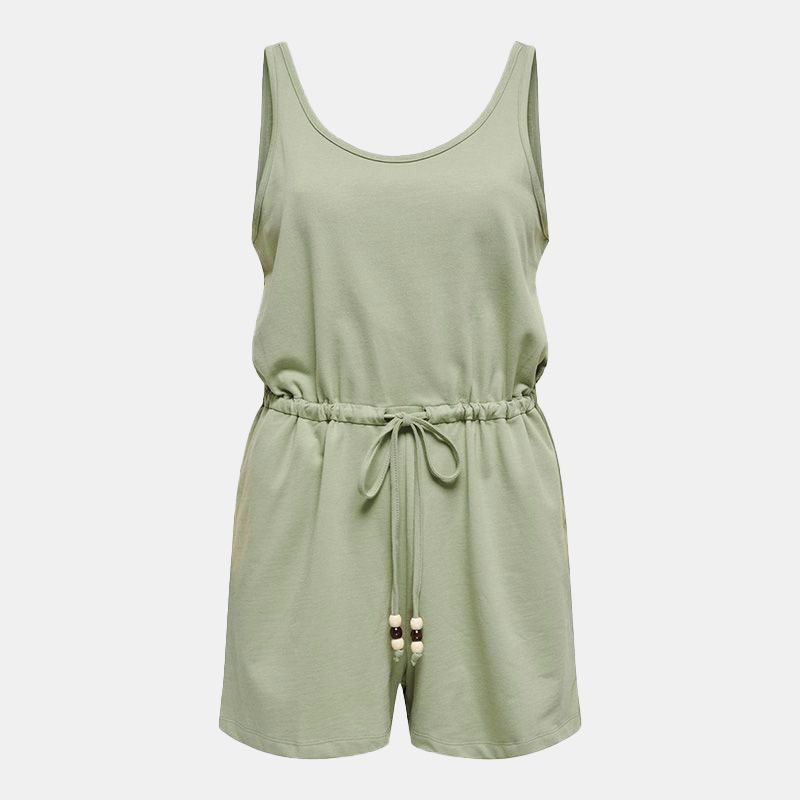 Combishort sans manches avec perles uni Femme ONLY Combishort sans manches avec perles uni Femme ONLY