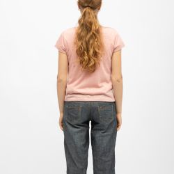 TEE SHIRT MC GLITTER BLACK P118W TEE SHIRT MC GLITTER BLACK P118W