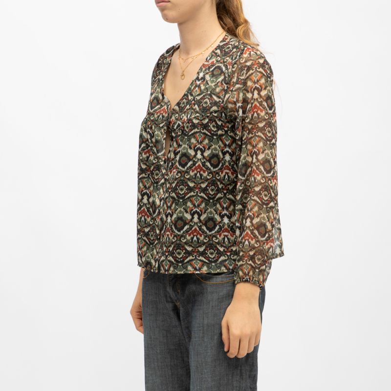 CHEMISE ML CYRIELLE KHAKI 04V401W CHEMISE ML CYRIELLE KHAKI 04V401W