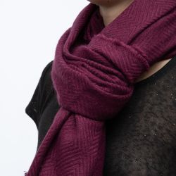 Echarpe morgane light burgundy p991w Femme DEELUXE 74 Echarpe morgane light burgundy p991w Femme DEELUXE 74
