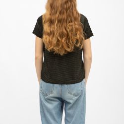 Tee shirt mc oxane black 04v123w Femme DEELUXE 74