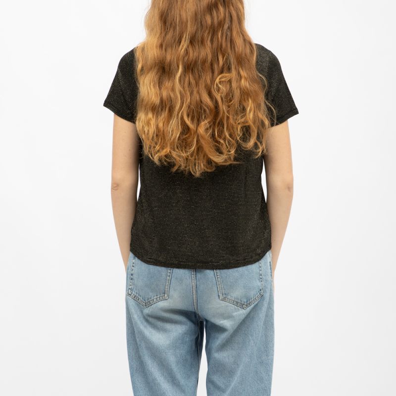 Tee shirt mc oxane black 04v123w Femme DEELUXE 74