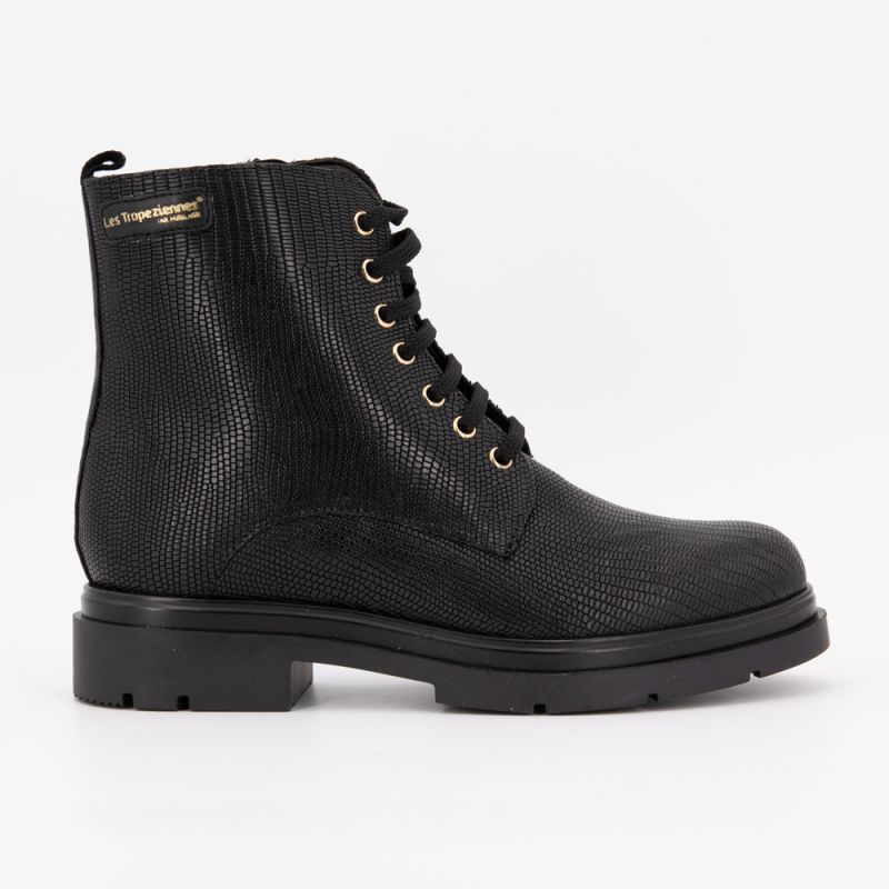Bottines c040098 soraya noir lezard 36-41 Femme LES TROPEZIENNES PAR M.BELARBI