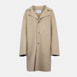 Veste longue oversize beige coton Femme CALVIN KLEIN