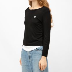 Tee shirt ml col rond aliona Femme BURTON OF LONDON