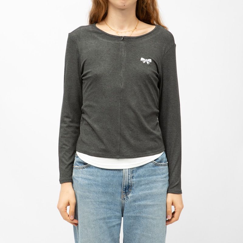 Tee shirt ml col rond aliona Femme BURTON OF LONDON