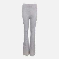 Pantalon ajusté en maille argenté Femme CALVIN KLEIN