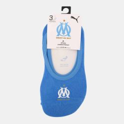 Chaussettes OM uni duo footie x3 navy Enfant PUMA