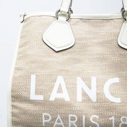 Sac cabas bi matiere tissé 40x34x10cm Femme LANCEL