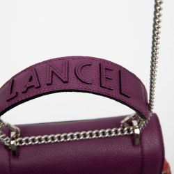 Sac rabat s cuir lisse 22x20x8cm Femme LANCEL