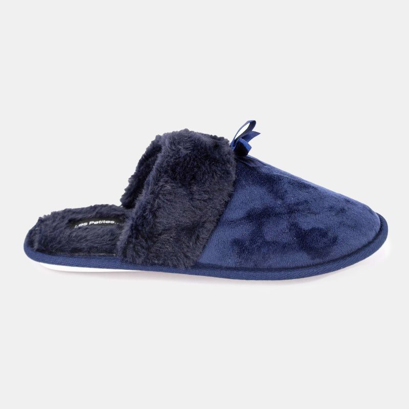 Chaussons fausse fourrure noeud Carmeline Femme LES PETITES...PARIS