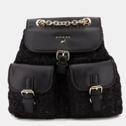 Sac à dos 18x12x25cm tweed et similicuir fille Enfant GUESS