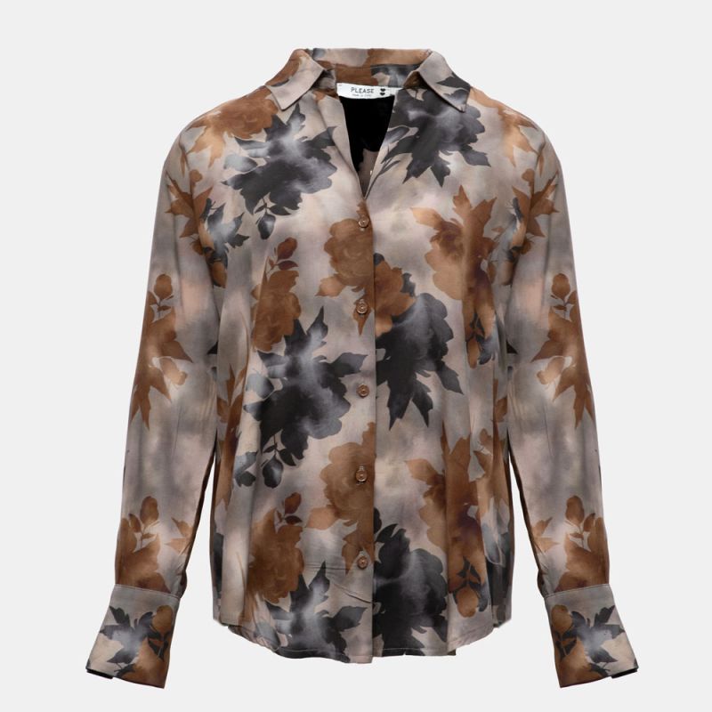 Chemise grigio c0xhcgh000 Femme PLEASE