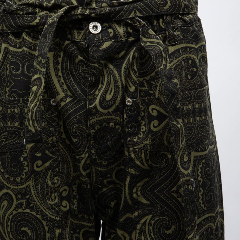 Pantalon verde/nero p0otakrc15 Femme PLEASE