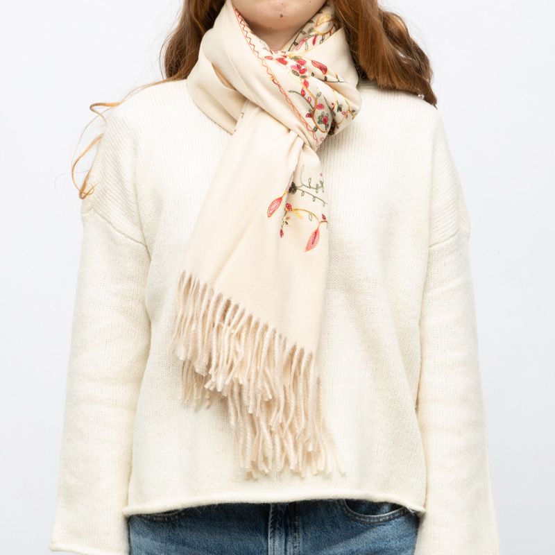 Echarpe gp brodee 70x185cm Femme GERARD PASQUIER