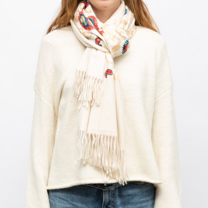 Echarpe gp brodee 70x185cm Femme GERARD PASQUIER