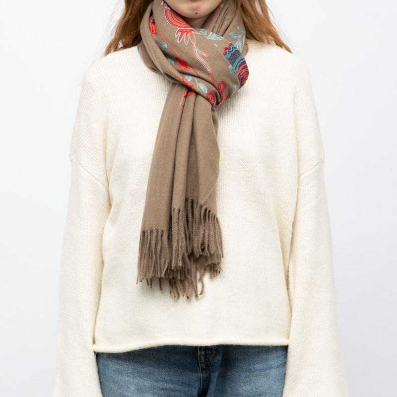 Echarpe gp brodee 70x185cm Femme GERARD PASQUIER