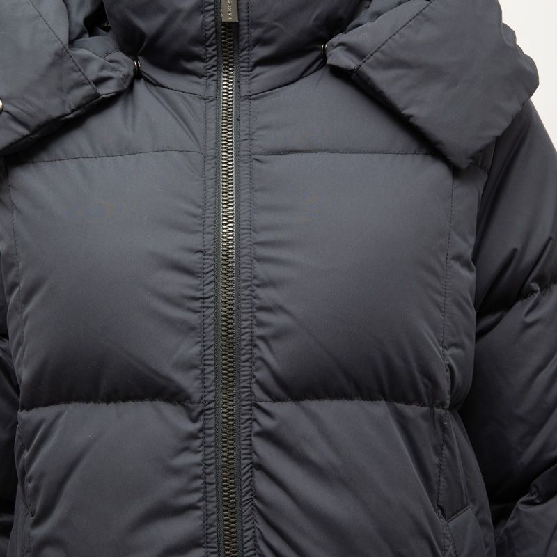 Doudoune noire à capuche zippée Femme PYRENEX