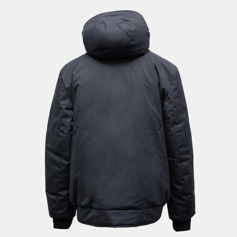 Doudoune noire épaisse duvet de canard à capuche Homme PYRENEX