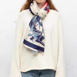 Echarpe imprime gp jaquard 90x180cm Femme GERARD PASQUIER