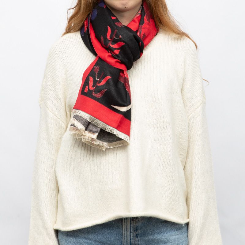 Echarpe imprime gp jaquard 90x180cm Femme GERARD PASQUIER