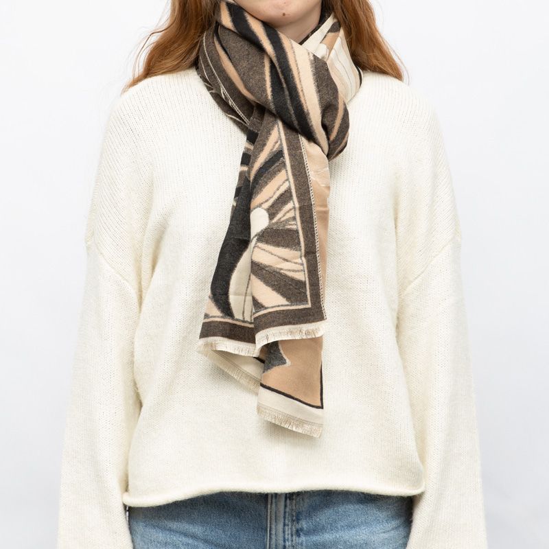 Echarpe imprime gp jaquard 90x180cm Femme GERARD PASQUIER