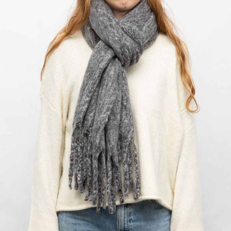 Echarpe gris chine rose 50195cm man-ff-252631 Femme MANOUKIAN