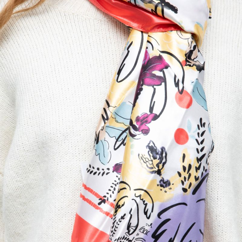 Foulard soie manoukian 90x180cm Femme MANOUKIAN