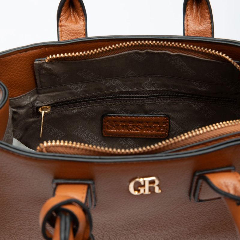 Sac thiffany avec porte clé doré avec médaillon 22x5x15cm Femme GEORGES RECH